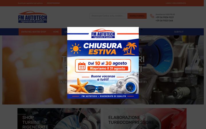 Captură de ecran a fmautotech.it