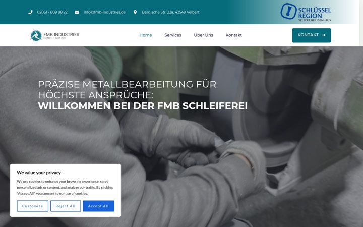 Képernyőkép: fmb-schleiferei.de