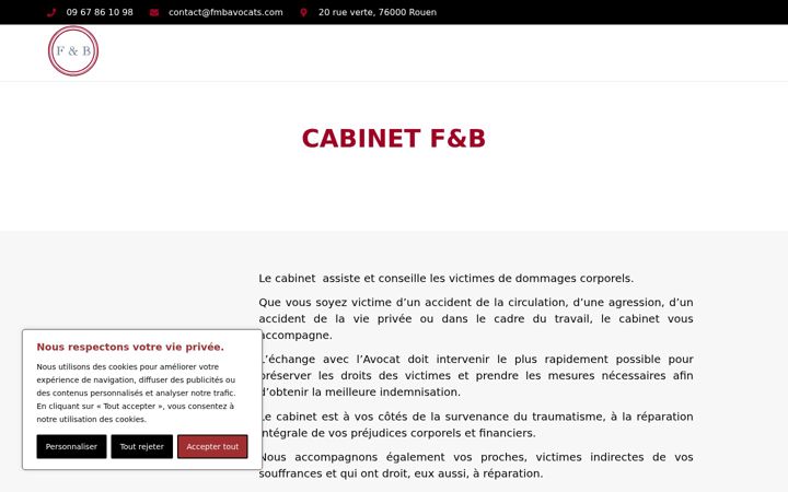 Screenshot of fmbavocats.com