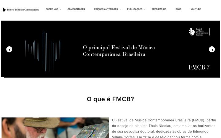 Screenshot of fmcb.com.br