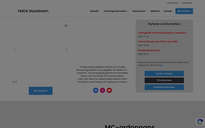 Screenshot of fmckstockholm.se