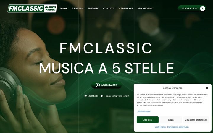 Captură de ecran a fmclassic.it