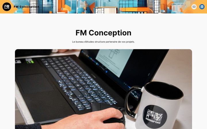 Screenshot of fmconception.fr