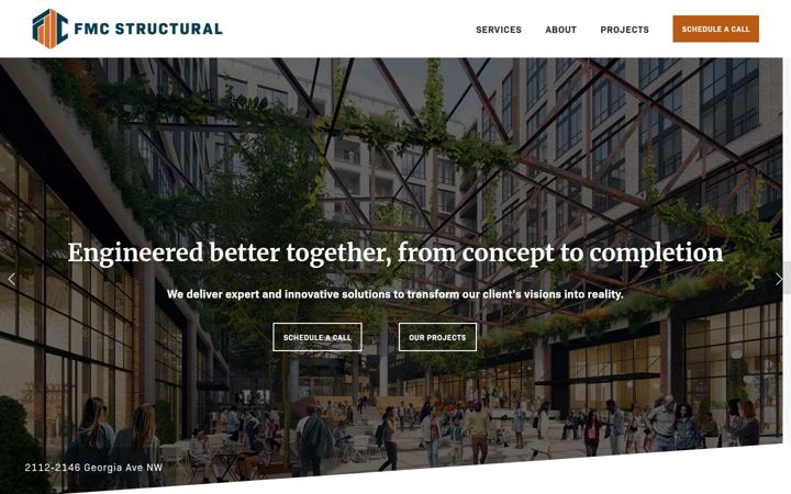 Screenshot of fmcstructural.com