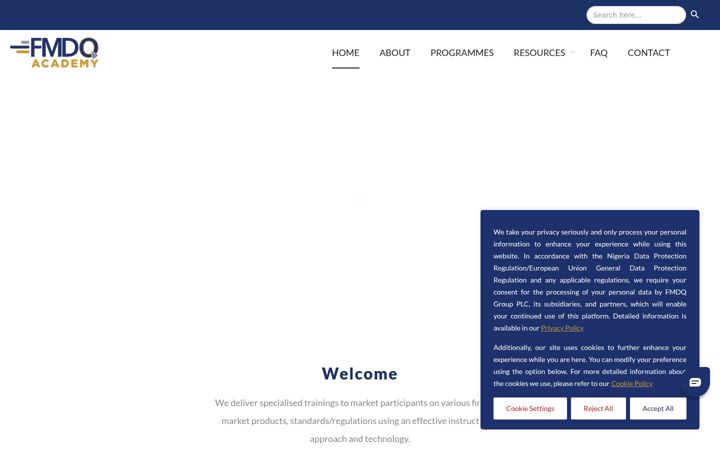 Screenshot of fmdqacademy.com