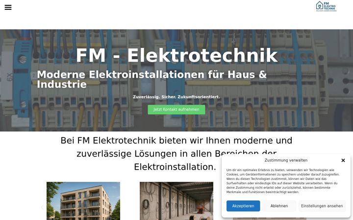 Screenshot of fmelektro.com