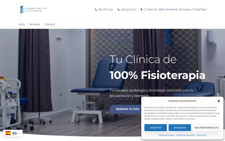 Screenshot of fmfisioterapia.com