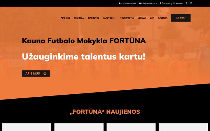 Screenshot von fmfortuna.lt