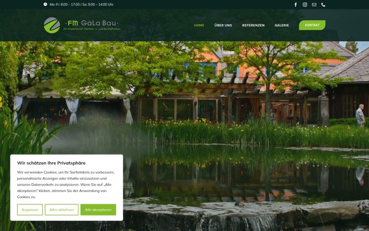 Screenshot of fmgalabau.de