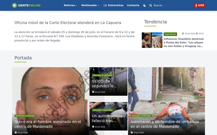 Screenshot of fmgente.com.uy