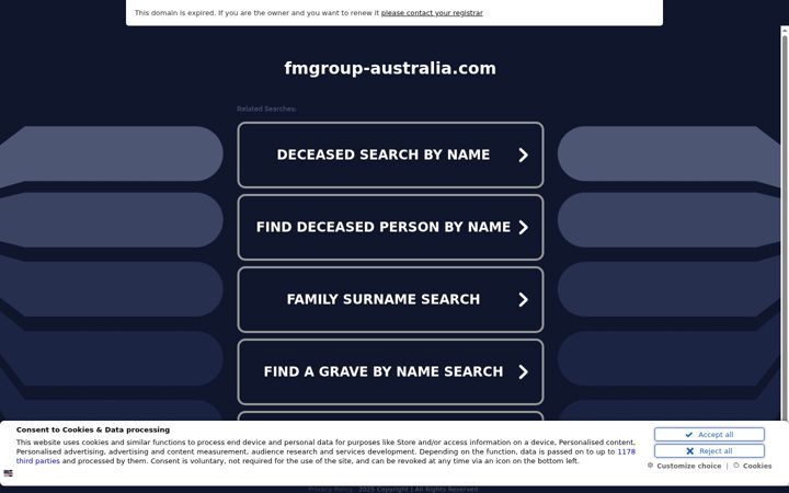 Screenshot of fmgroup-australia.com