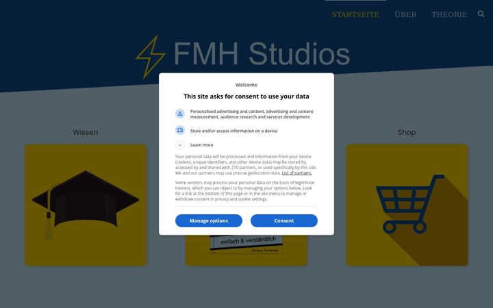 Screenshot of fmh-studios.de