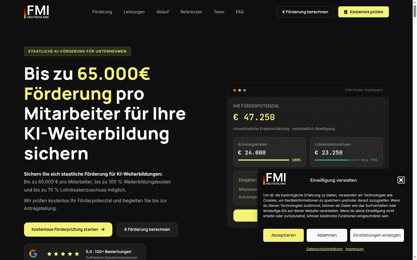 Zrzut ekranu banera zgody wyświetlanego przed jakąkolwiek interakcją