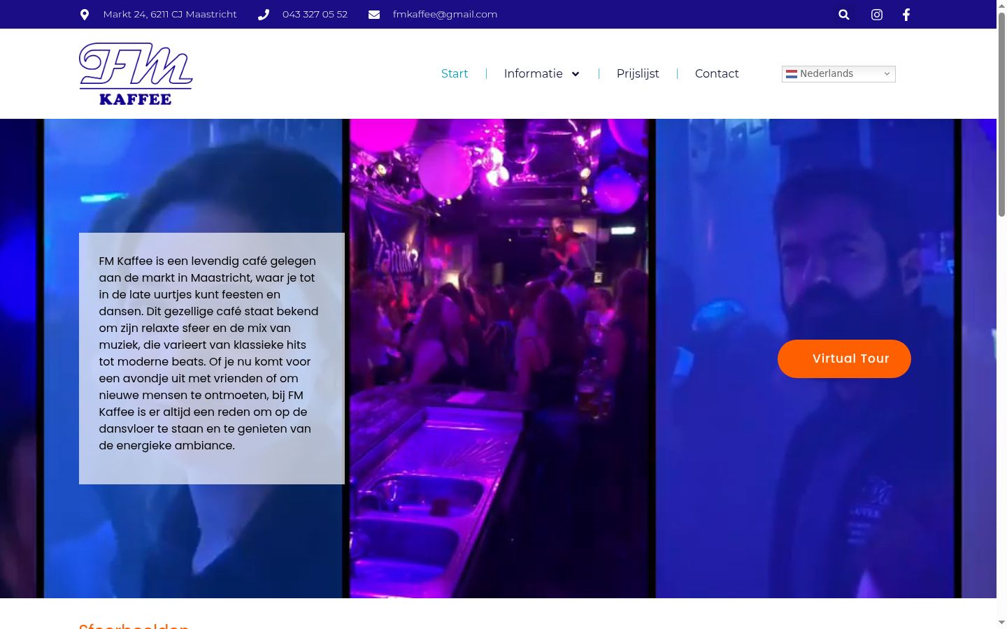 Screenshot van de toestemmingsbanner zoals getoond vóór enige interactie