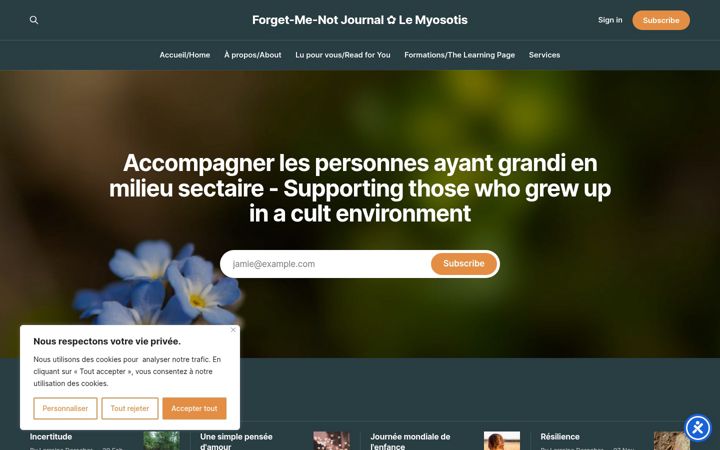 Screenshot of fmnjournal.com