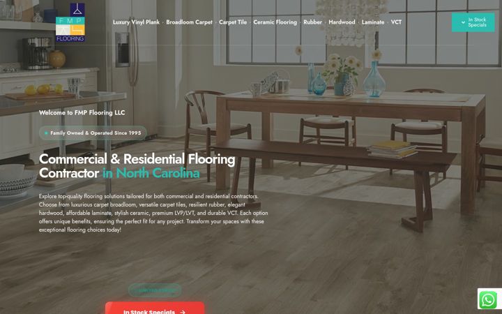Screenshot of fmpflooring.com