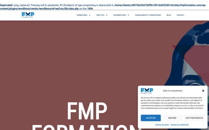 Screenshot of fmpformation.com