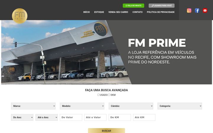 Screenshot of fmprime.com.br