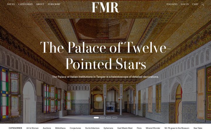 Screenshot of fmrmagazine.com