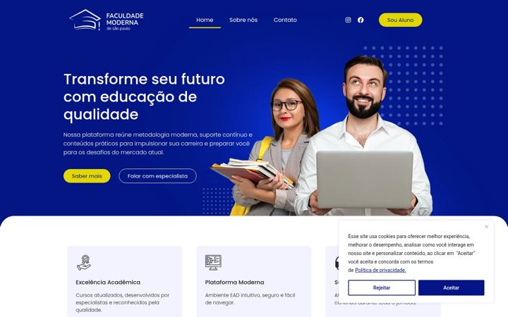 Screenshot of fmsp.com.br