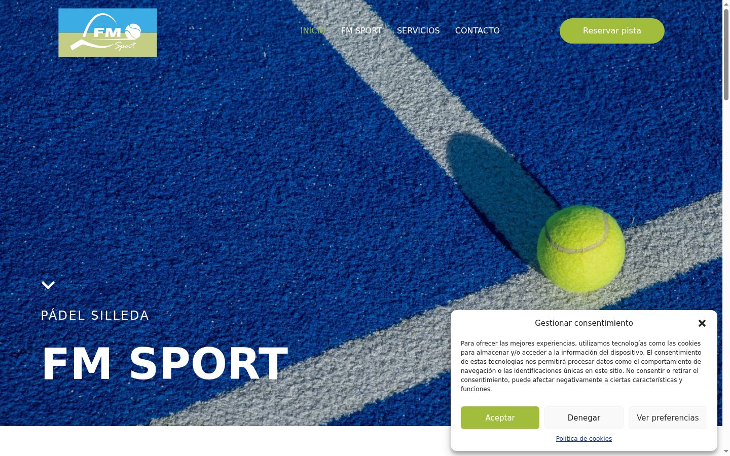 Screenshot tal-banner tal-kunsens muri qabel kwalunkwe interazzjoni