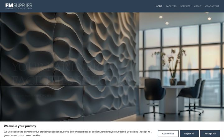Screenshot of fmsupplies-uk.com