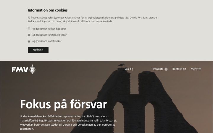 Screenshot of fmv.se