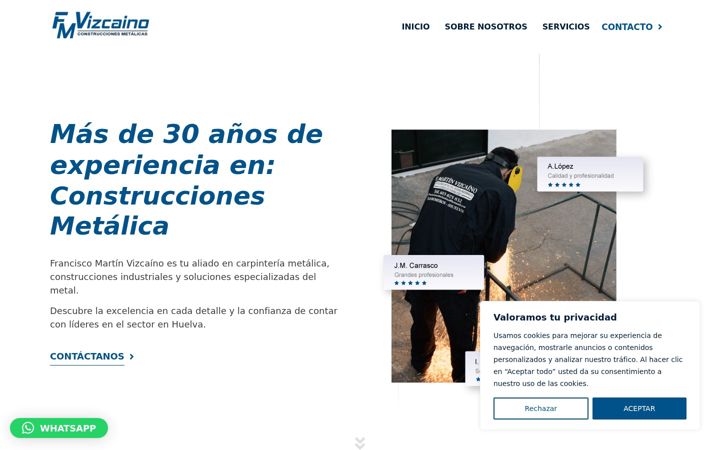 Screenshot of fmvizcaino.es