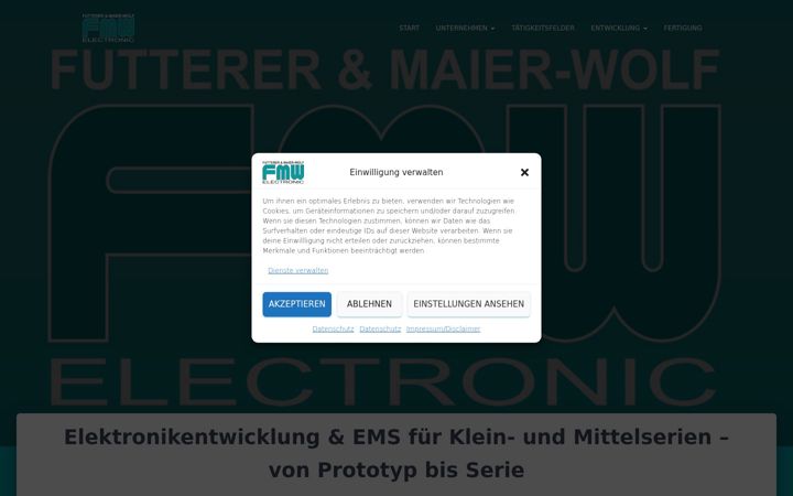 Screenshot of fmw-electronic.de