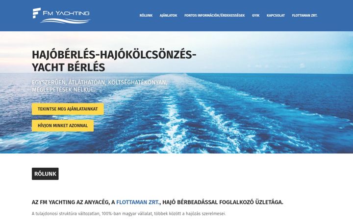 Screenshot of fmyachting.hu