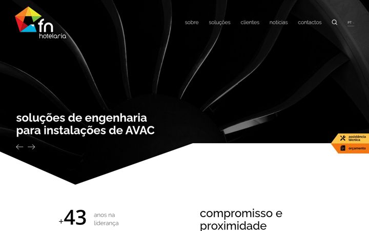 Screenshot of fn-hotelaria.pt