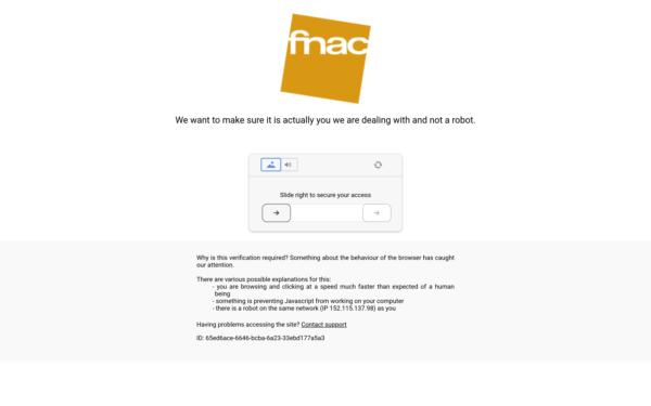 Screenshot of fnac.com