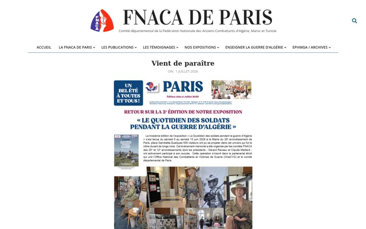 Screenshot of fnaca75.org