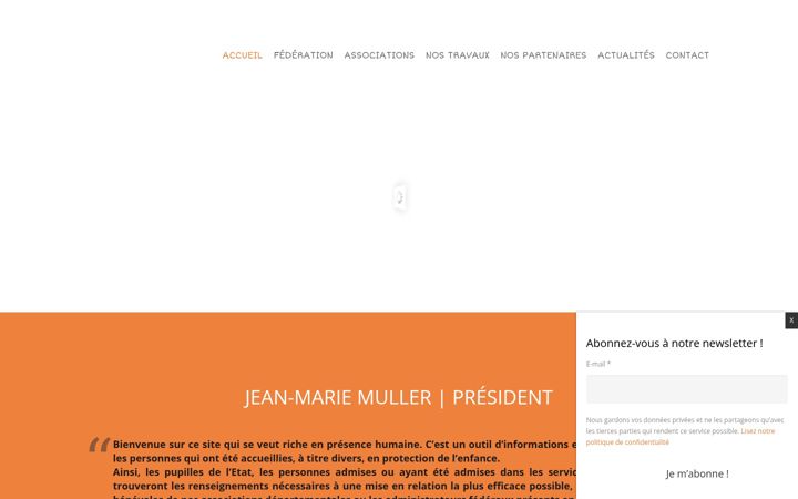 Screenshot of fnadepape.org