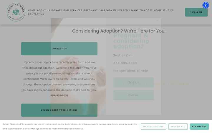 Screenshot of fnadopt.org