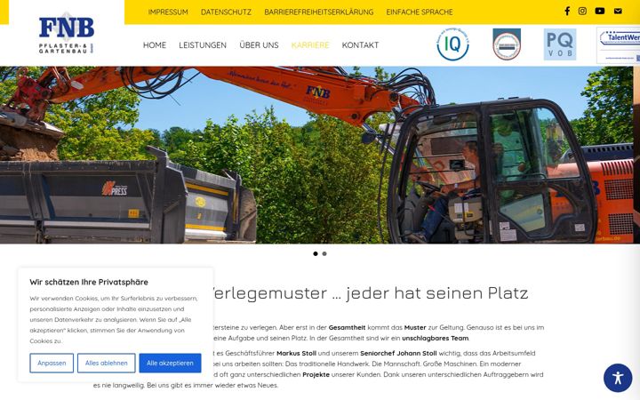 Screenshot of fnb-der-pflasterexperte.de