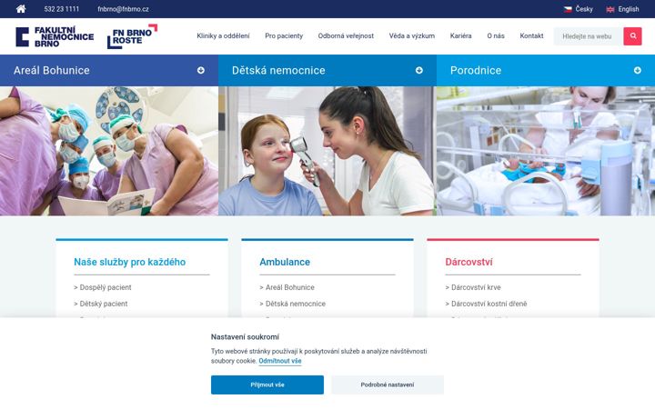 Screenshot of fnbrno.cz