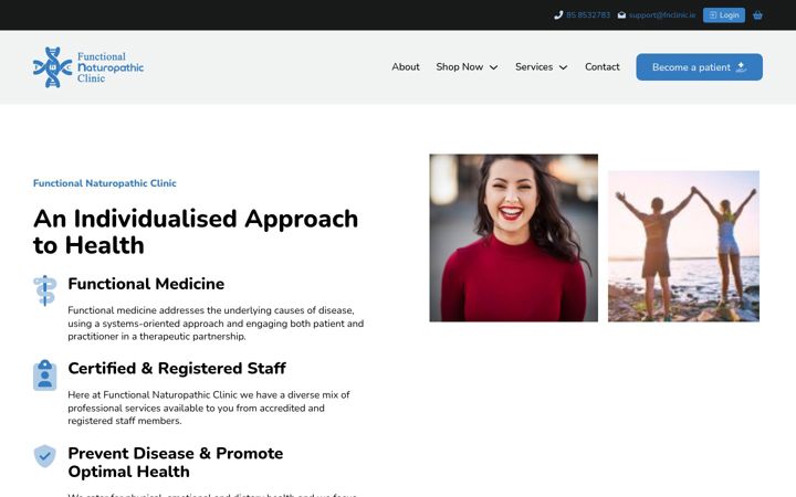 Screenshot of fnclinic.ie