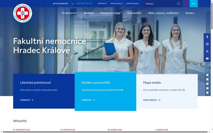 Screenshot of fnhk.cz