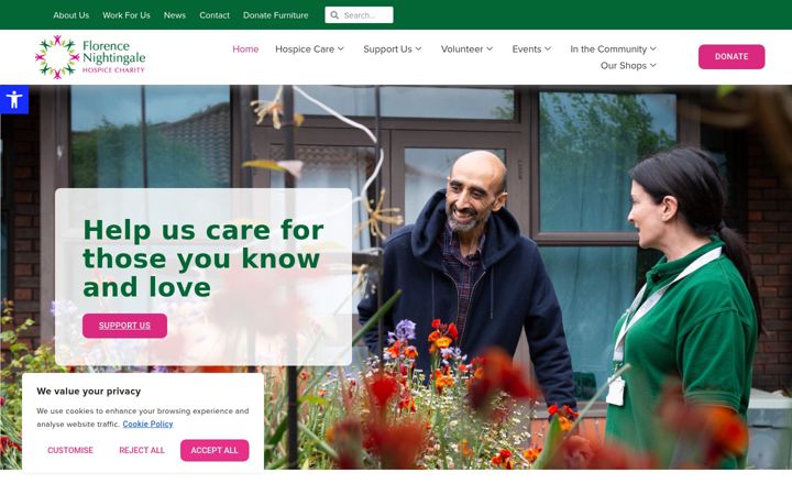 Skærmbillede af fnhospice.org.uk