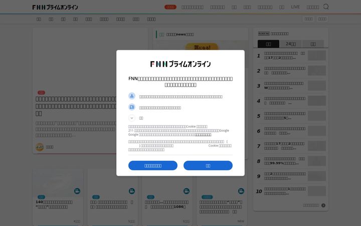 Screenshot stránky fnn.jp
