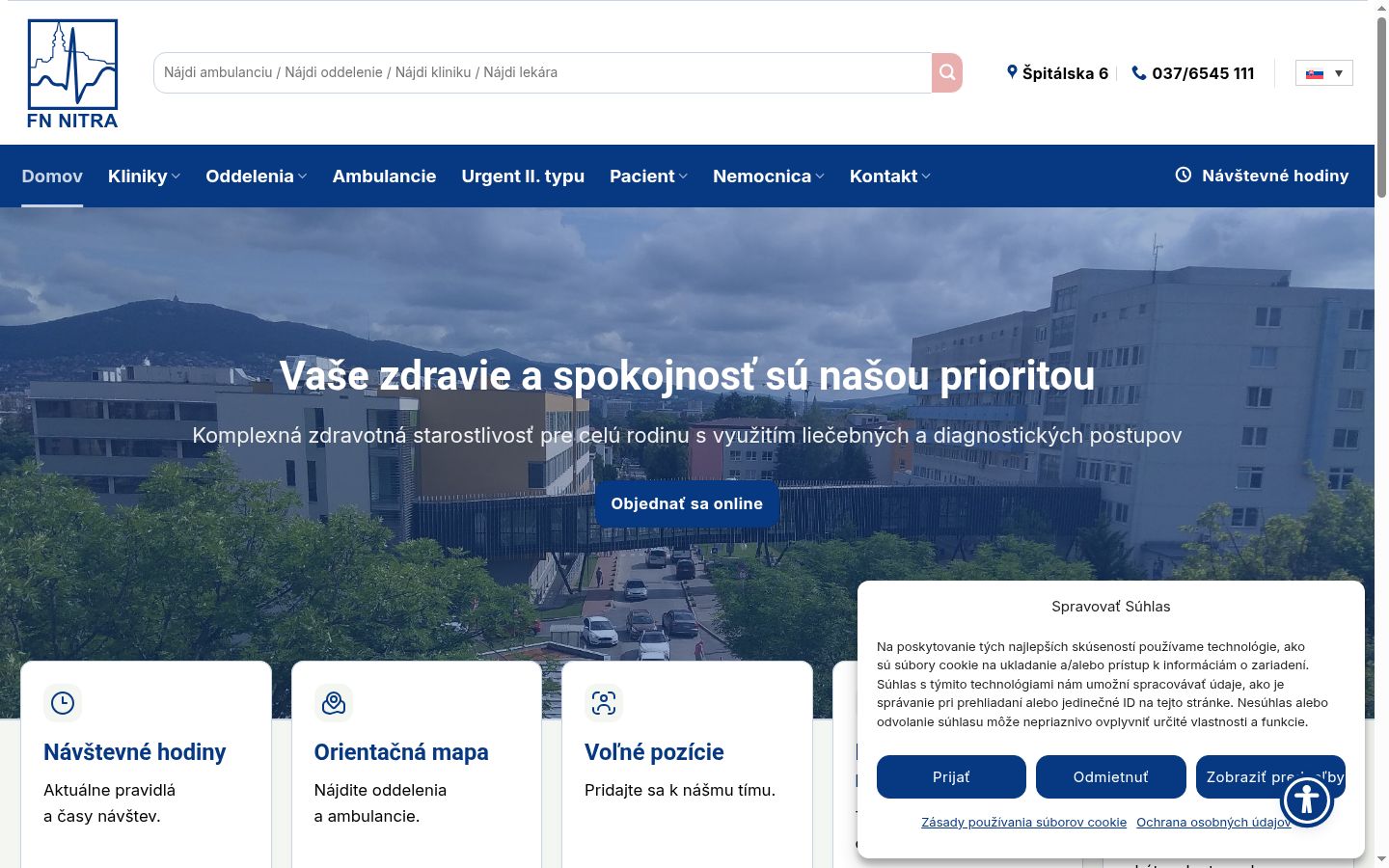 Snimka zaslona bannera za privolu prikazanog prije bilo kakve interakcije