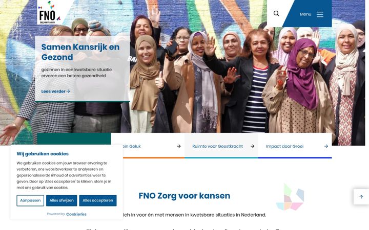 Screenshot of fnozorgvoorkansen.nl