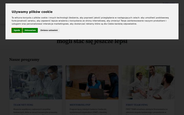 Screenshot of fnp.org.pl