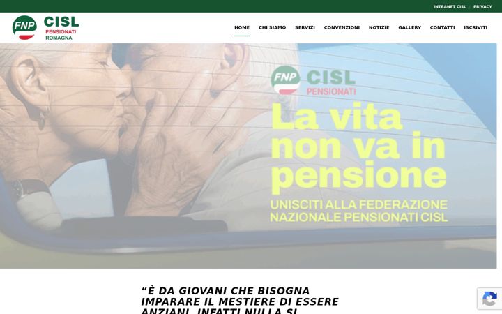 Screenshot of fnpcislromagna.it