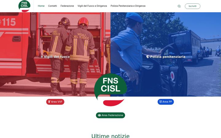 Screenshot of fnscisl.it