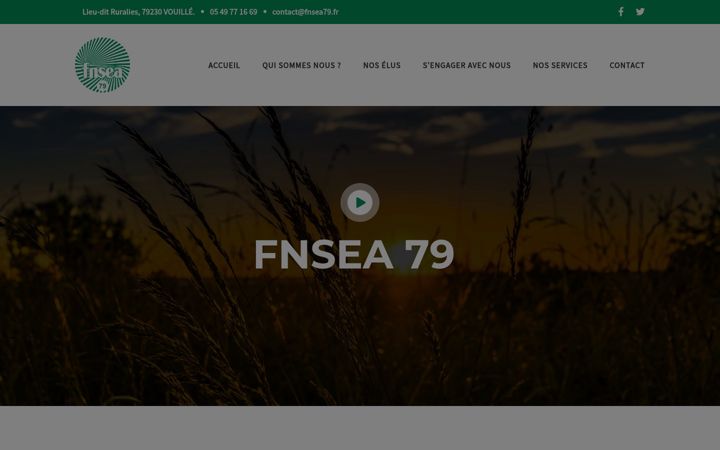 Screenshot of fnsea79.fr