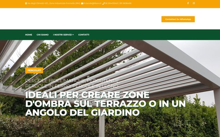 Screenshot van fntendedasoleepergolati.com