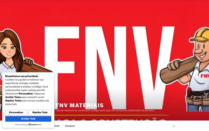Екранна снимка на fnvmateriais.com.br