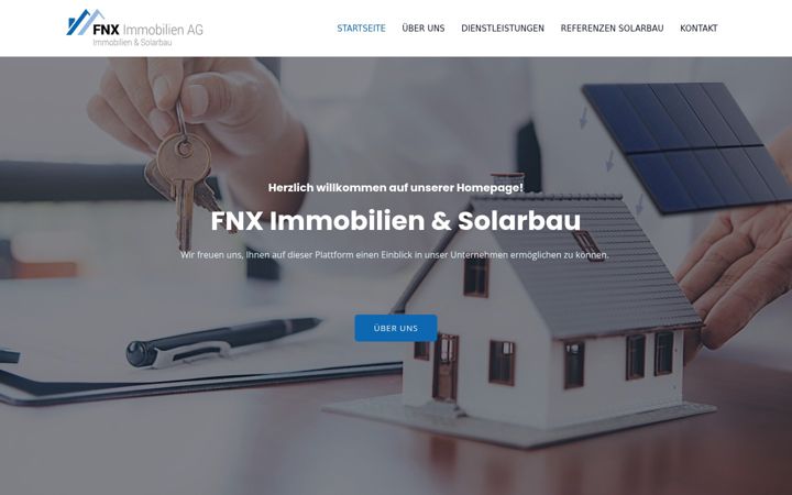Screenshot of fnximmobilien.ch